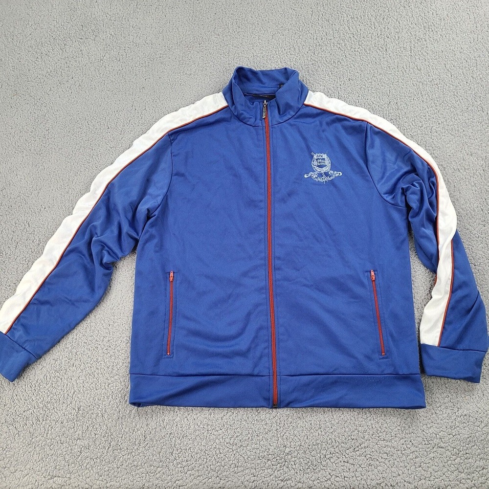 DKNY Jacket Adult Large Blue Active Track Full Zip Coat